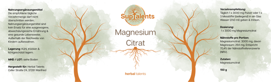 Magnesium Citrat Pulver