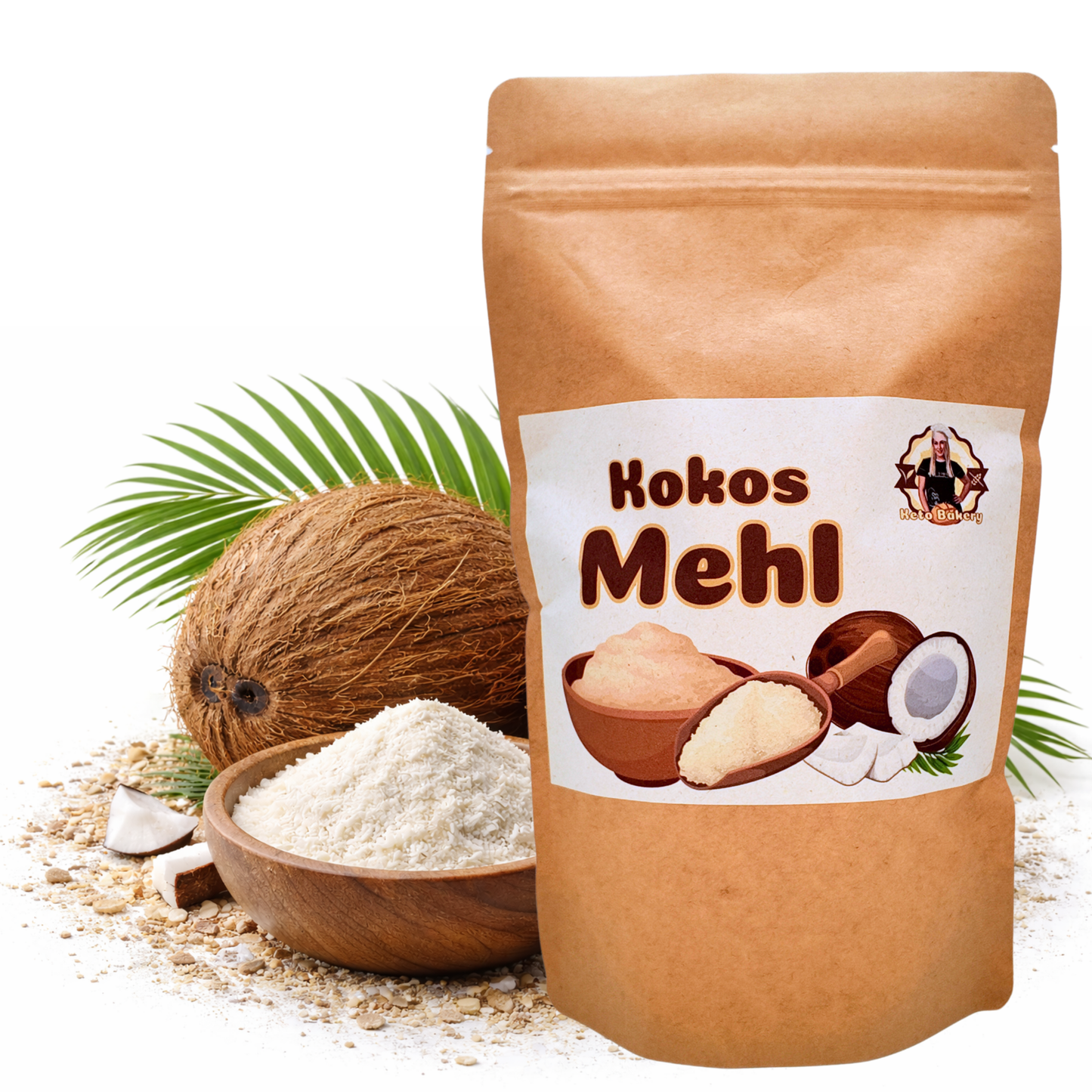 BASO Bio Kokosmehl, teilentölt