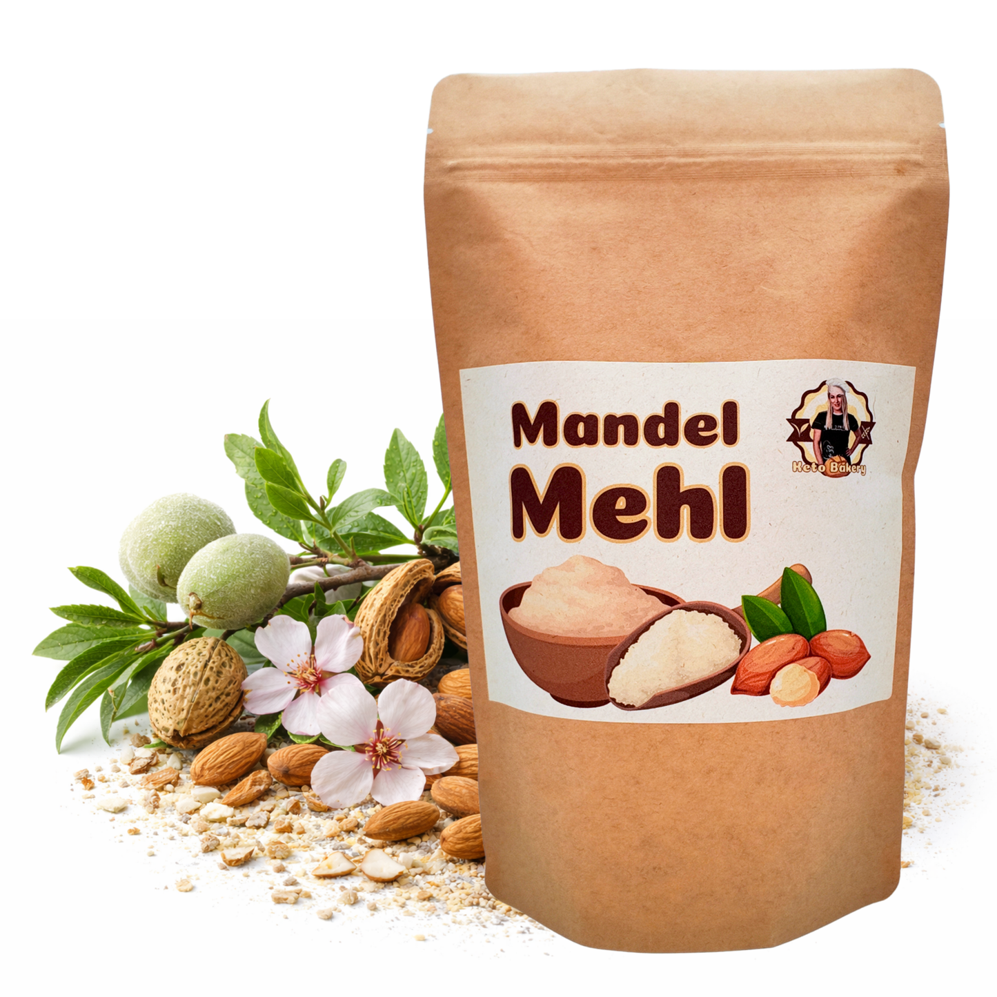 Bio Mandelmehl, teilentölt