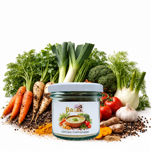 Gemüse Cremesuppe Probierglas