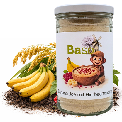 Banana Joe Bowl mit Himbeertopping