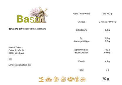 BASO Gefriergetrocknete Bananen
