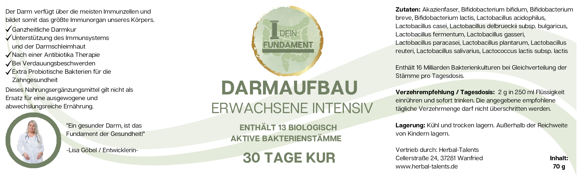 Darmaufbau Erwachsene Intensiv