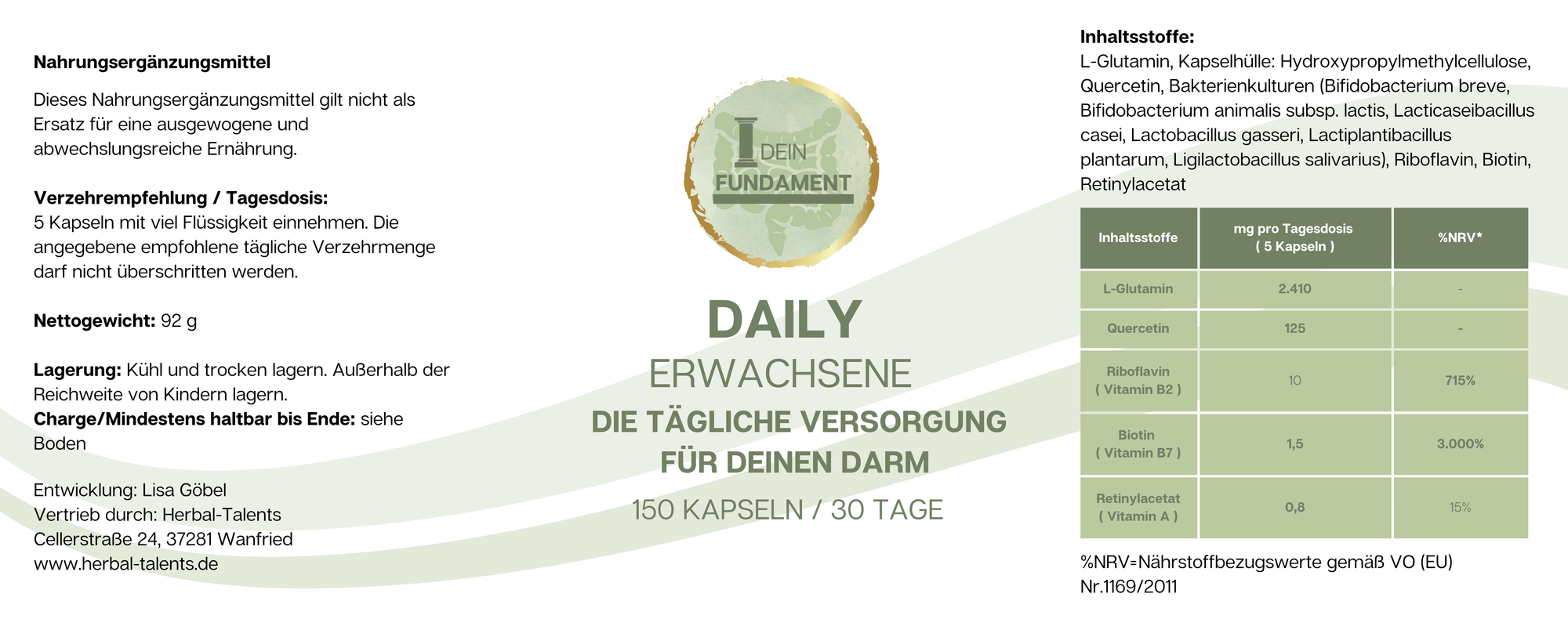 Daily Darm Support - Erwachsene