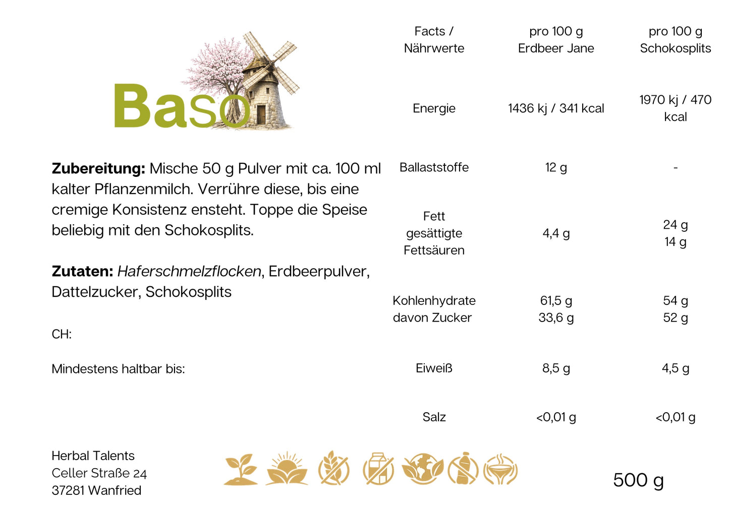 Erdbeer Jane mit Schokoküsschen