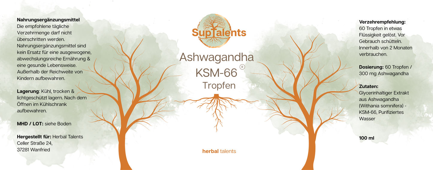 Ashwagandha KSM-66 Tropfen