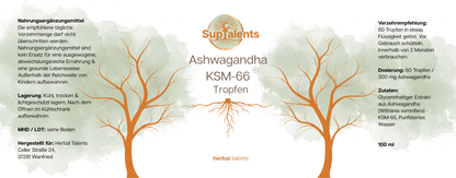 Ashwagandha KSM-66 Tropfen
