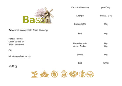 BASO Himalayasalz, feine Körnung