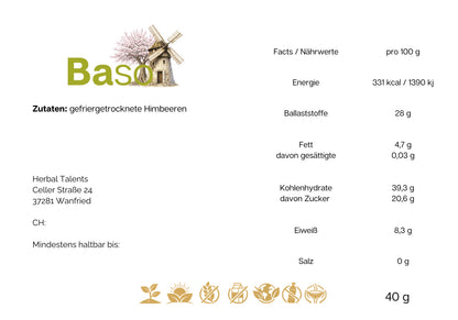 BASO Gefriergetrocknete Himbeeren