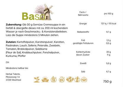 Gemüse Cremesuppe Probierglas