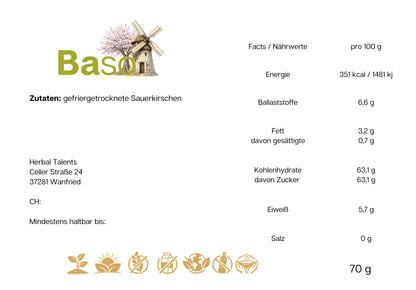 BASO Gefriergetrocknete Sauerkirschen