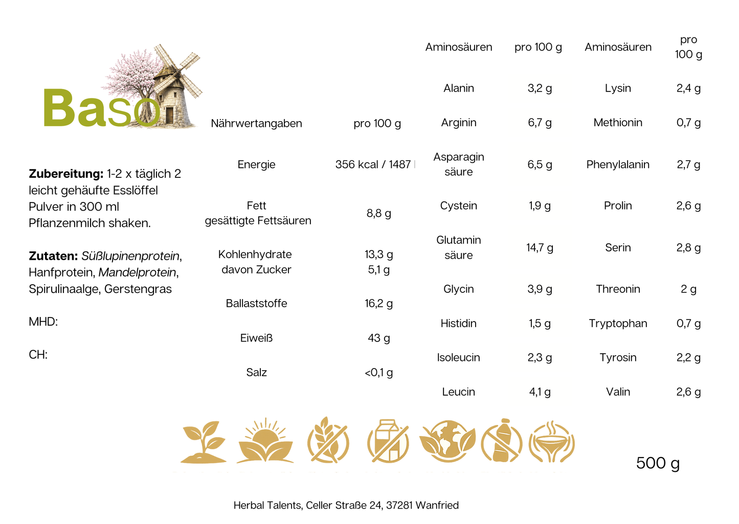Proteinshake Natur