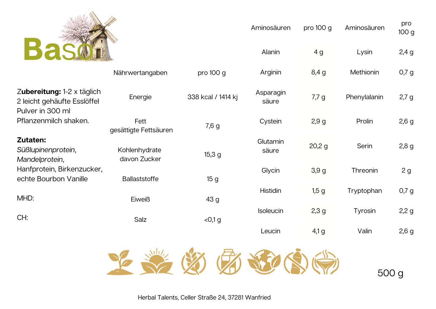 Proteinshake Vanille