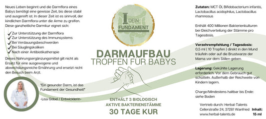 Darmaufbau Tropfen für Babys 0-1 Jahr