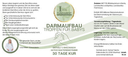 Darmaufbau Tropfen für Babys 0-1 Jahr